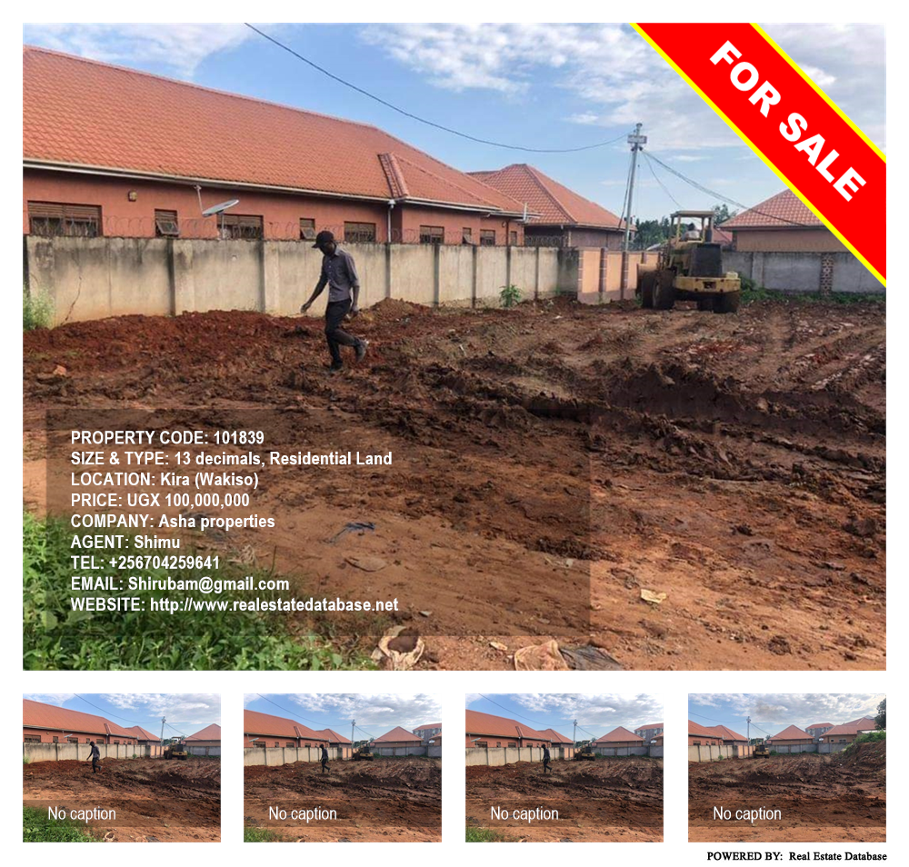 Residential Land  for sale in Kira Wakiso Uganda, code: 101839