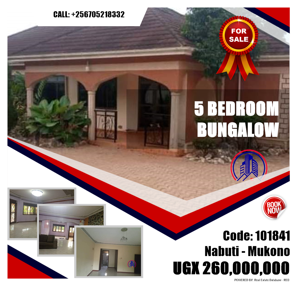 5 bedroom Bungalow  for sale in Nabuuti Mukono Uganda, code: 101841