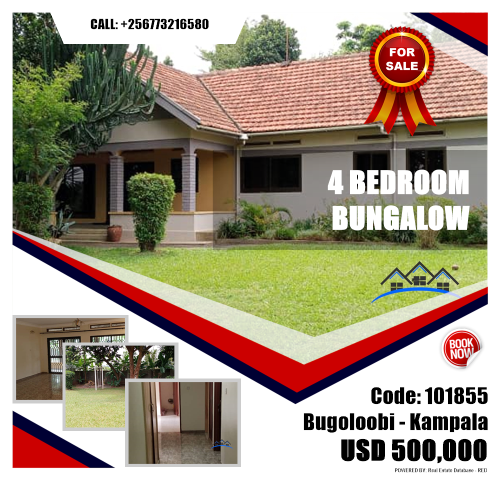 4 bedroom Bungalow  for sale in Bugoloobi Kampala Uganda, code: 101855