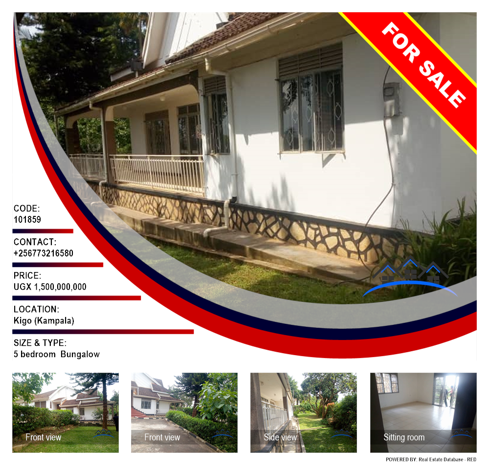 5 bedroom Bungalow  for sale in Kigo Kampala Uganda, code: 101859