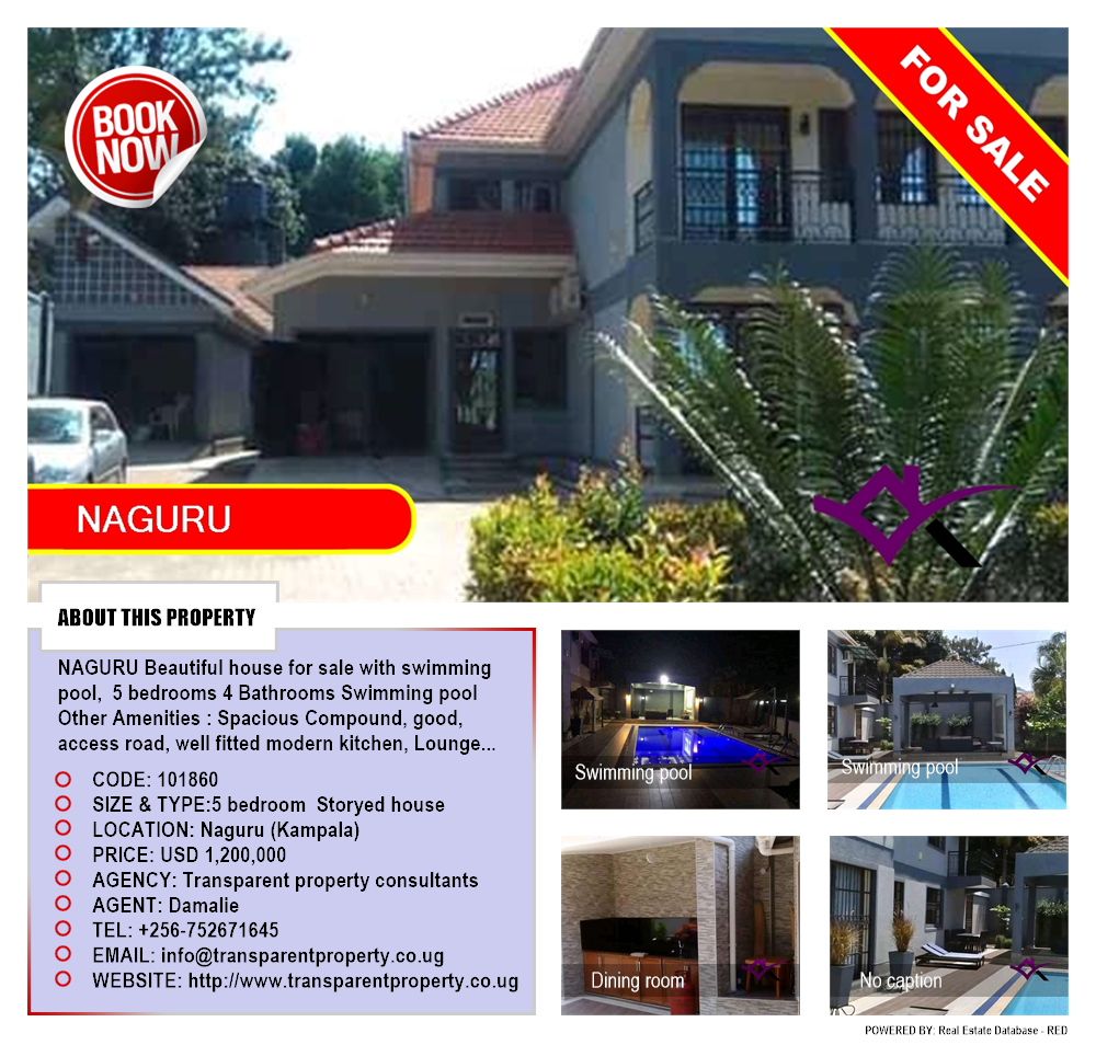 5 bedroom Storeyed house  for sale in Naguru Kampala Uganda, code: 101860