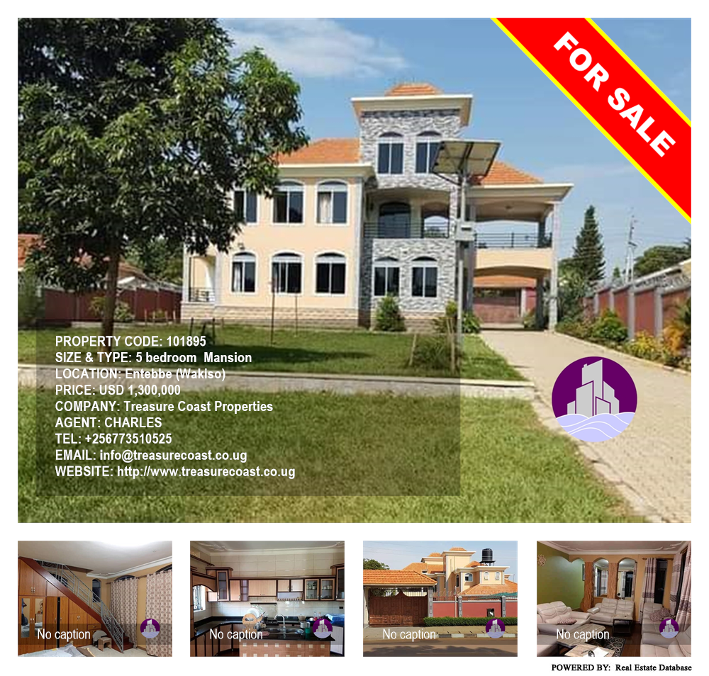 5 bedroom Mansion  for sale in Entebbe Wakiso Uganda, code: 101895