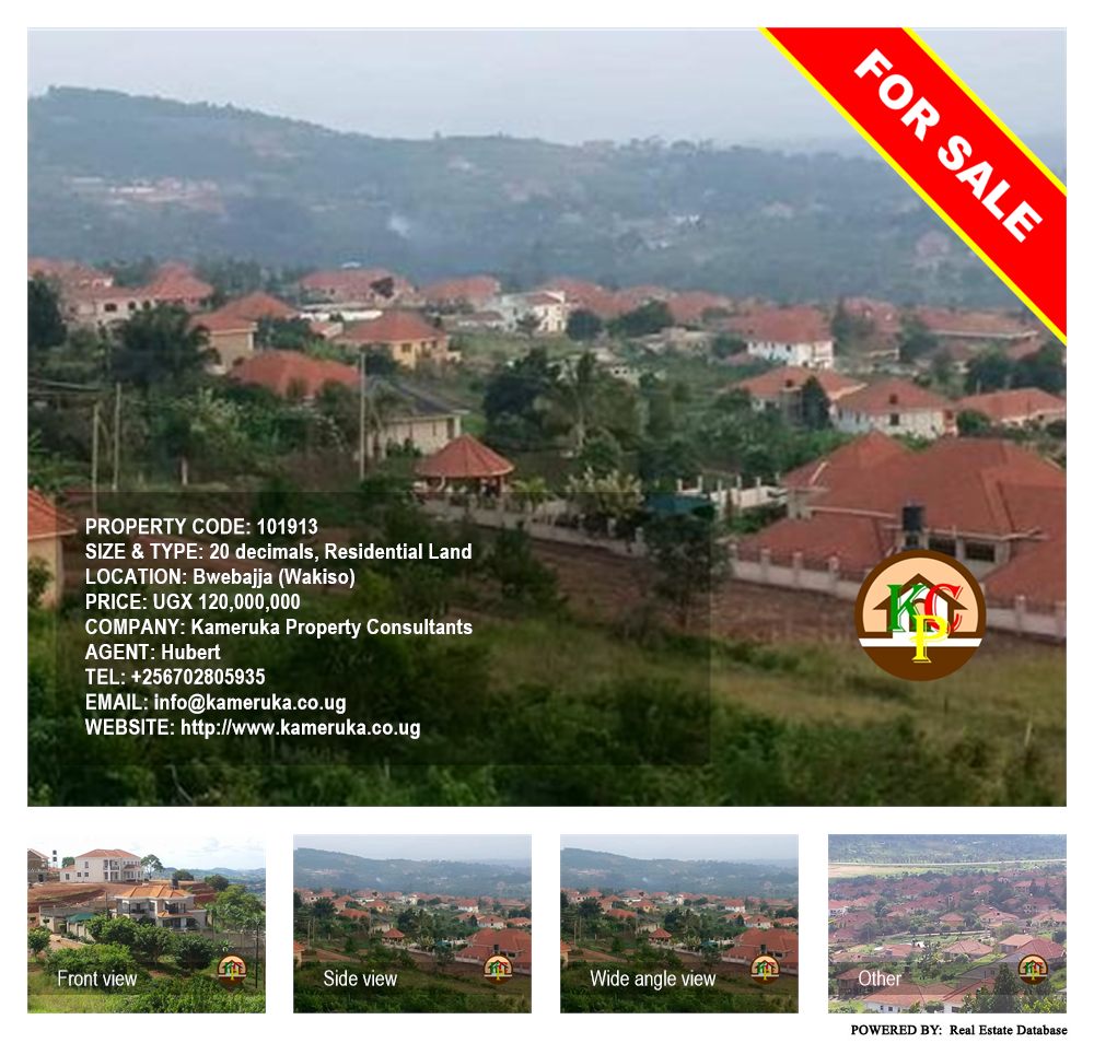 Residential Land  for sale in Bwebajja Wakiso Uganda, code: 101913
