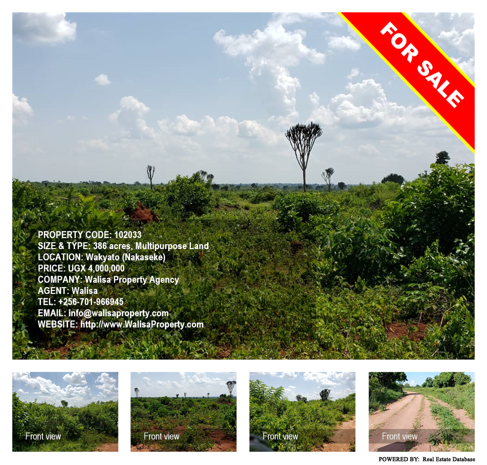 Multipurpose Land  for sale in Wakyato Nakaseke Uganda, code: 102033