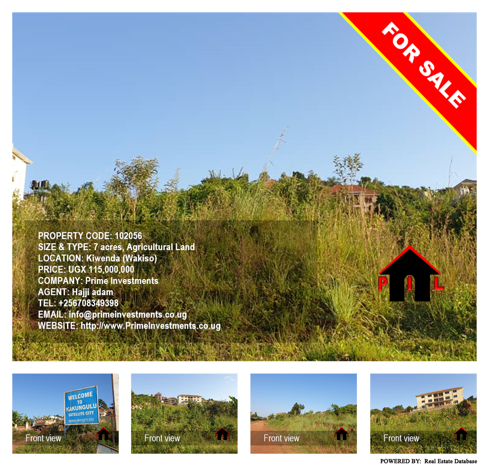 Agricultural Land  for sale in Kiwenda Wakiso Uganda, code: 102056