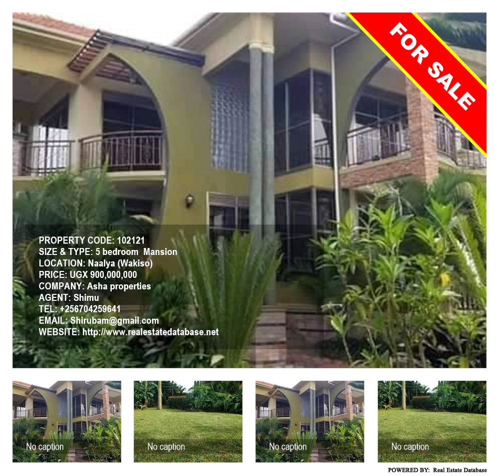 5 bedroom Mansion  for sale in Naalya Wakiso Uganda, code: 102121