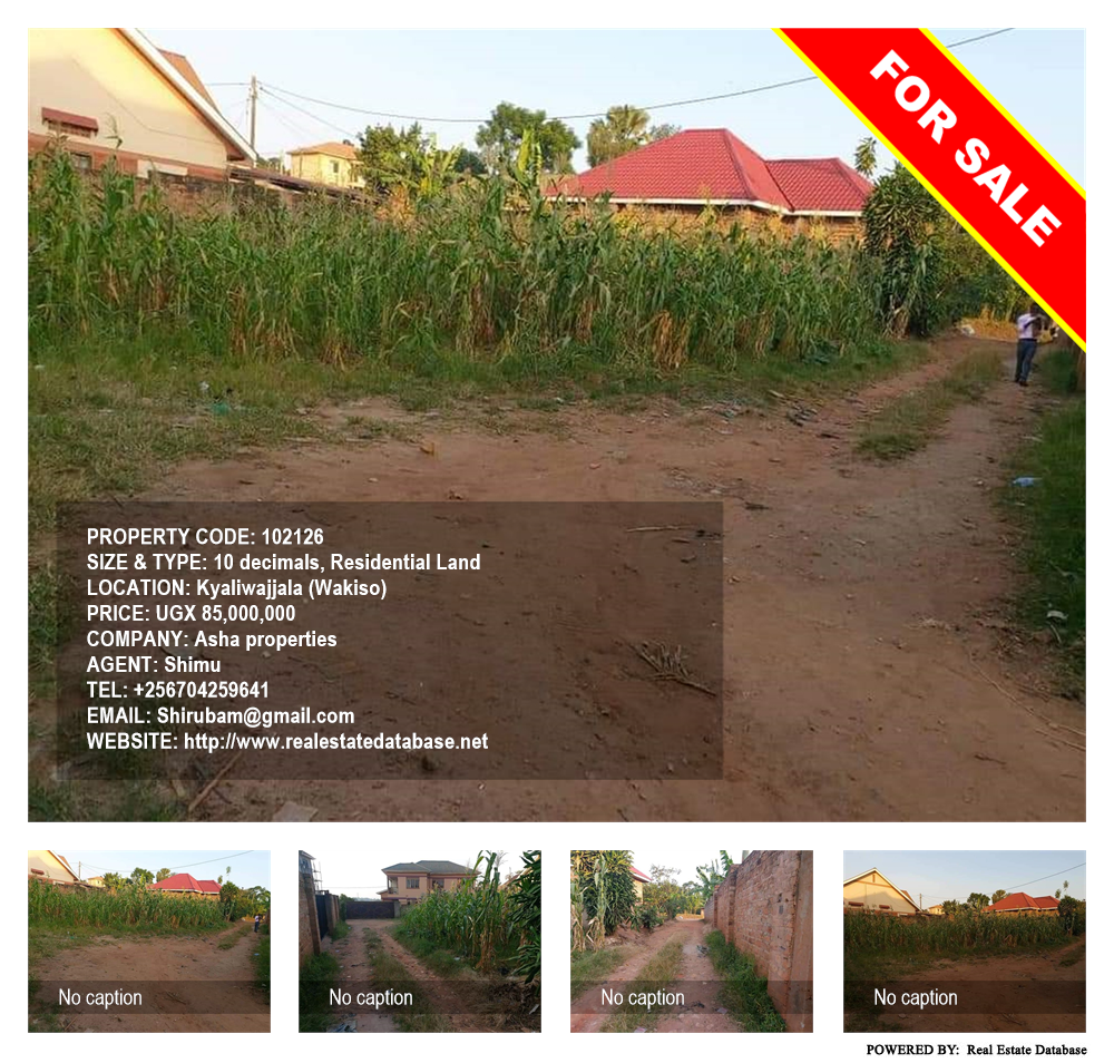 Residential Land  for sale in Kyaliwajjala Wakiso Uganda, code: 102126