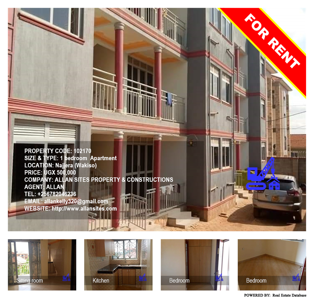 1 bedroom Apartment  for rent in Najjera Wakiso Uganda, code: 102170