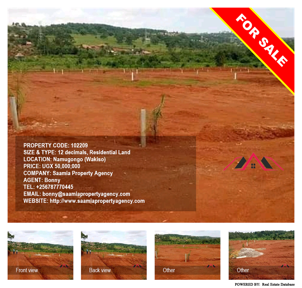 Residential Land  for sale in Namugongo Wakiso Uganda, code: 102209