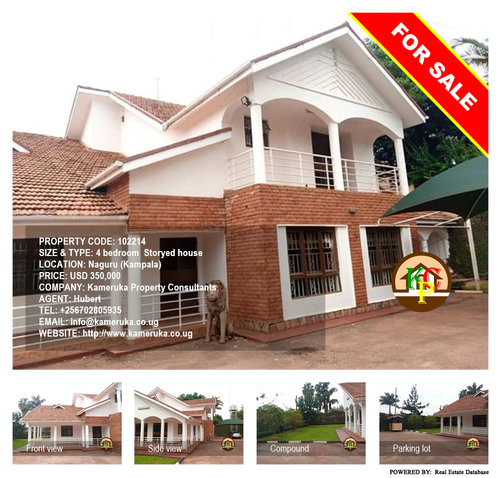 4 bedroom Storeyed house  for sale in Naguru Kampala Uganda, code: 102214