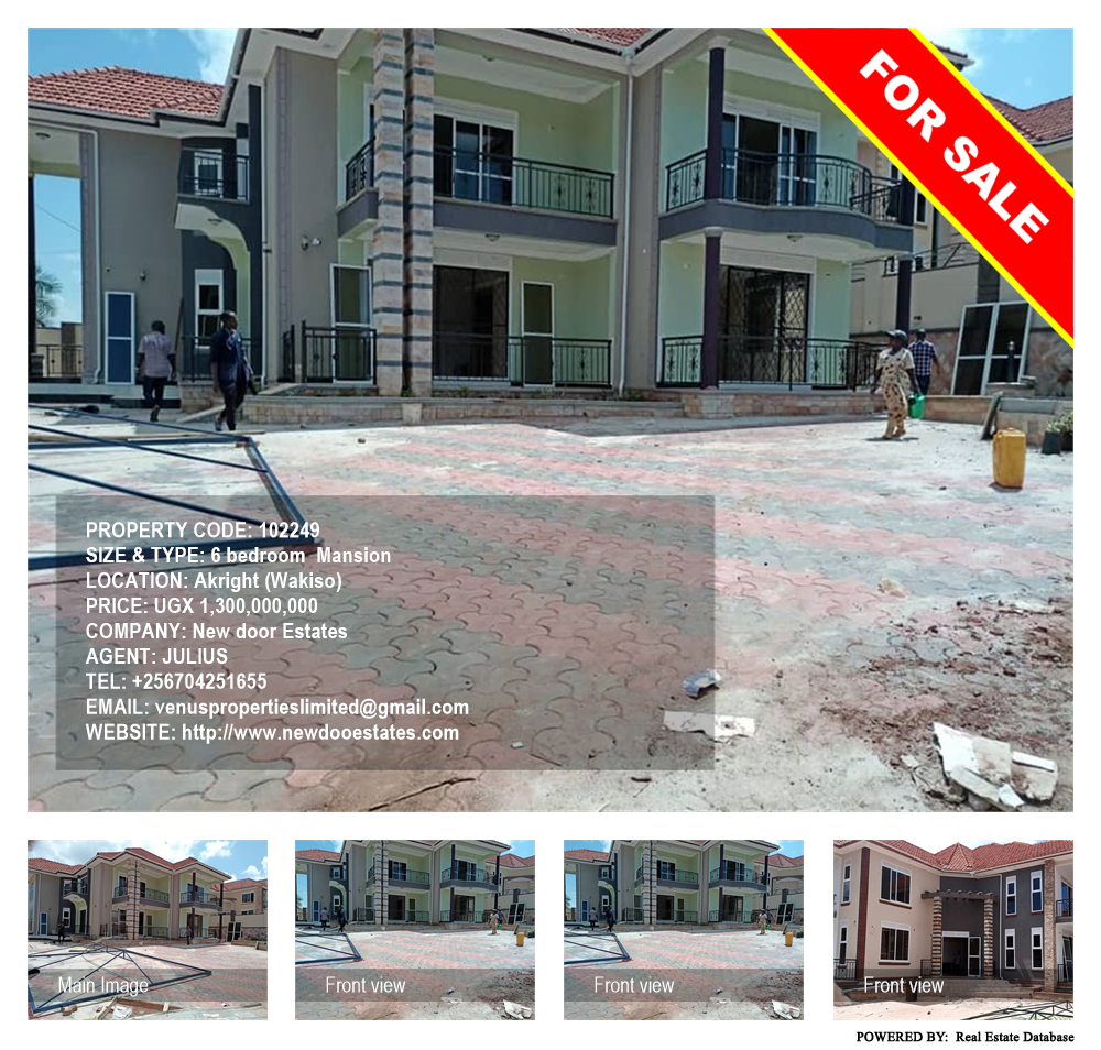 6 bedroom Mansion  for sale in Akright Wakiso Uganda, code: 102249