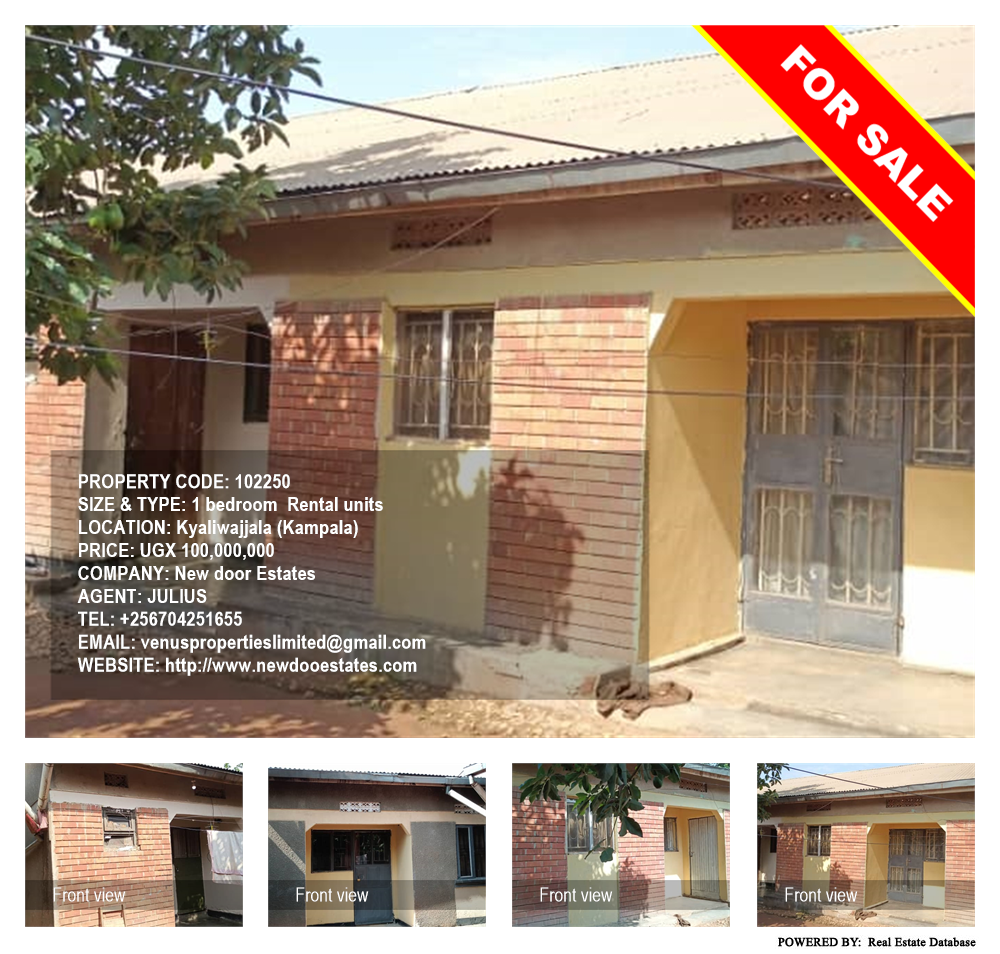 1 bedroom Rental units  for sale in Kyaliwajjala Kampala Uganda, code: 102250