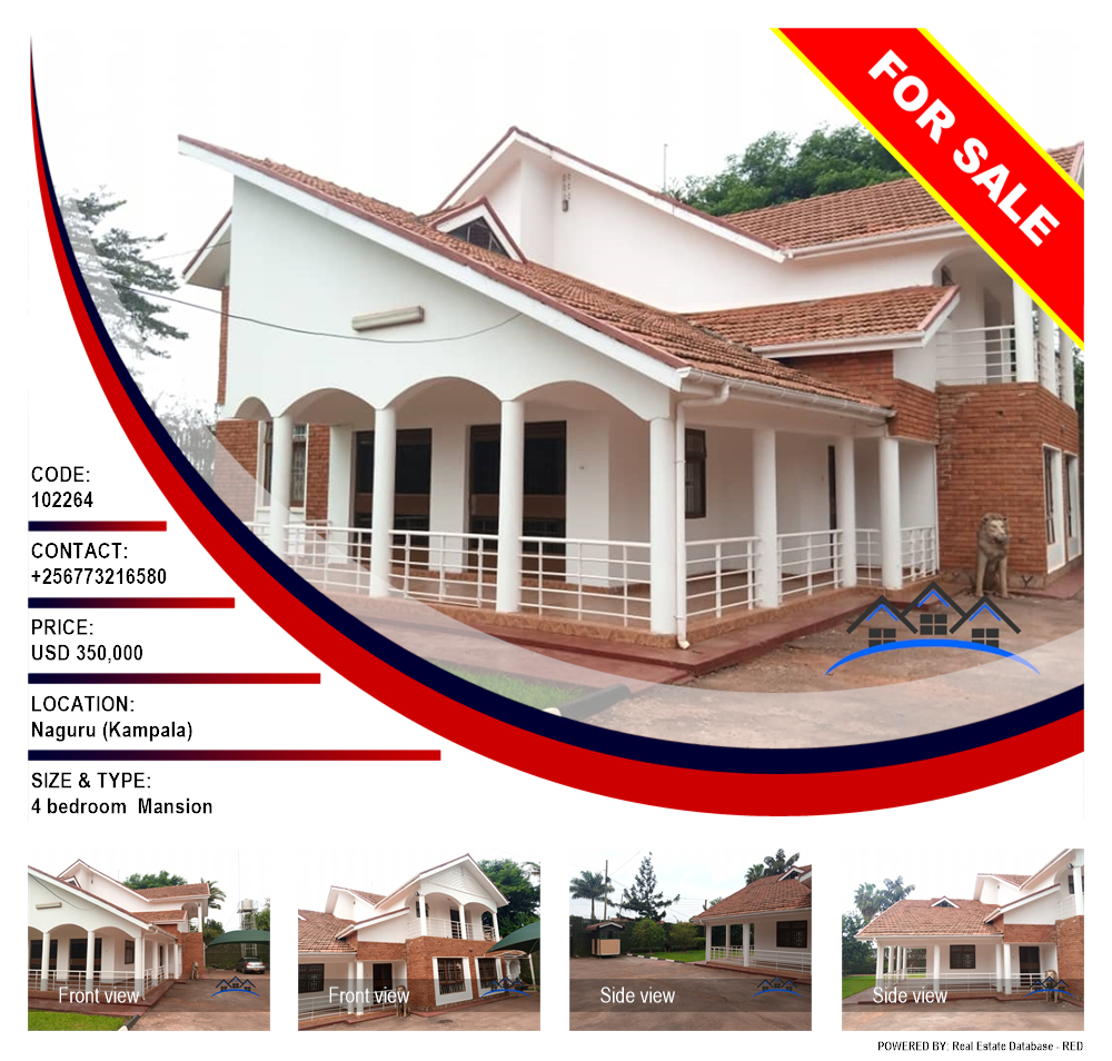 4 bedroom Mansion  for sale in Naguru Kampala Uganda, code: 102264