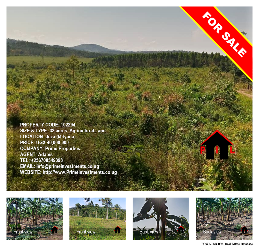 Agricultural Land  for sale in Jezza Mityana Uganda, code: 102294