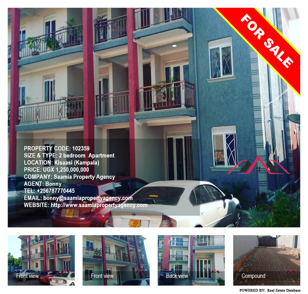 2 bedroom Apartment  for sale in Kisaasi Kampala Uganda, code: 102359