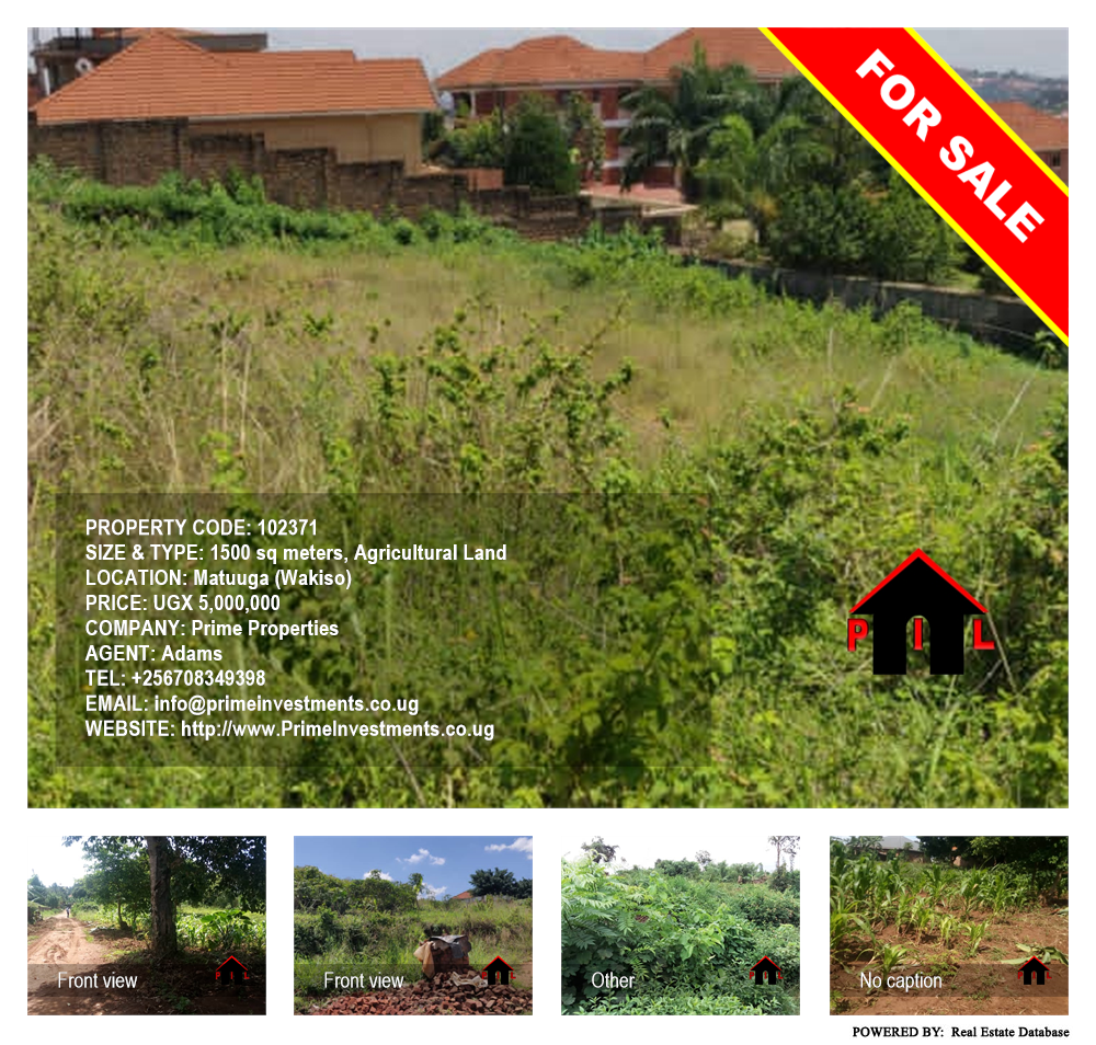 Agricultural Land  for sale in Matuuga Wakiso Uganda, code: 102371