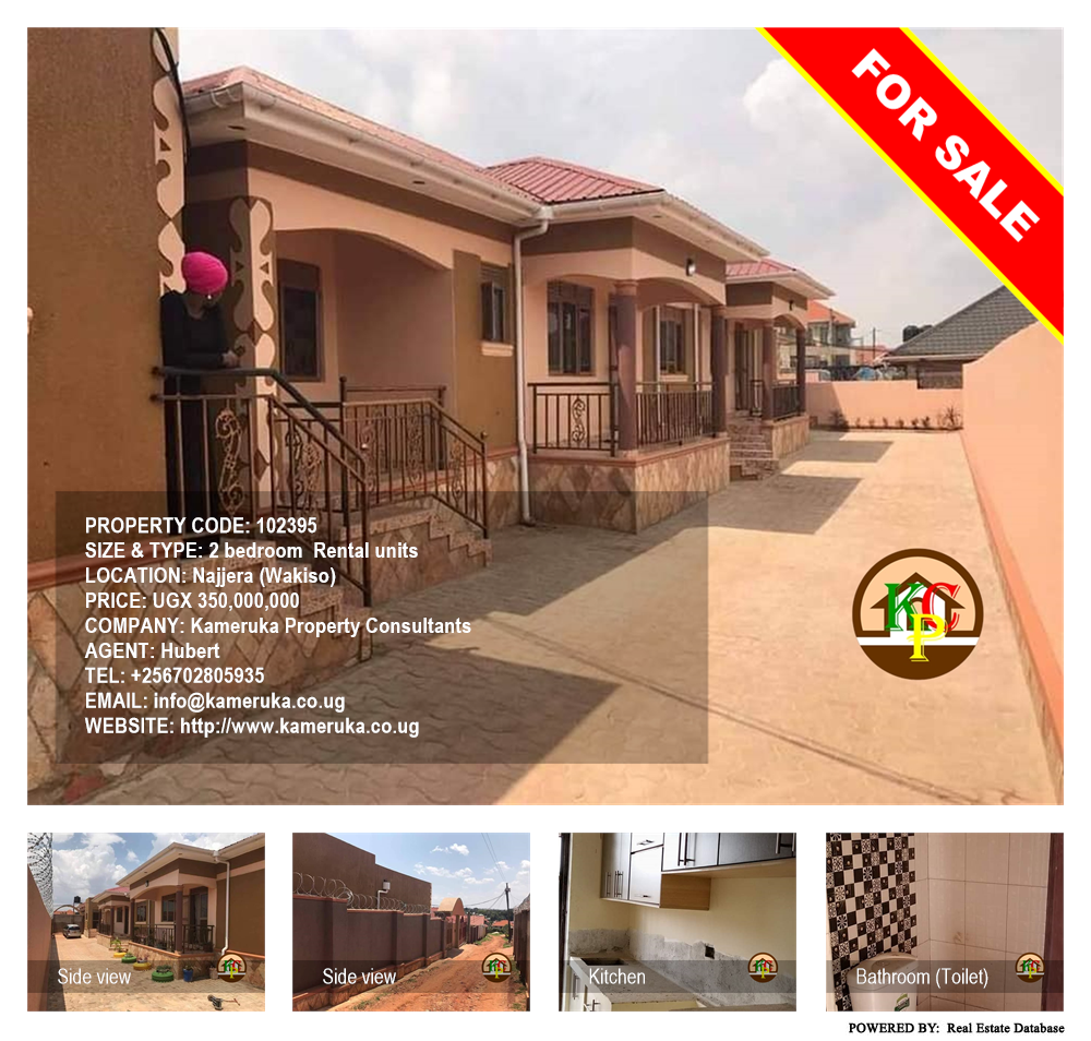2 bedroom Rental units  for sale in Najjera Wakiso Uganda, code: 102395