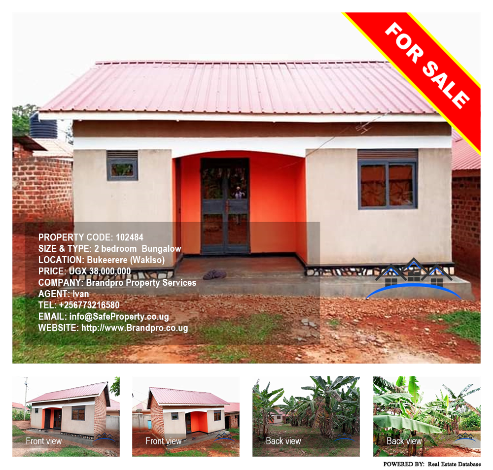 2 bedroom Bungalow  for sale in Bukeelele Wakiso Uganda, code: 102484