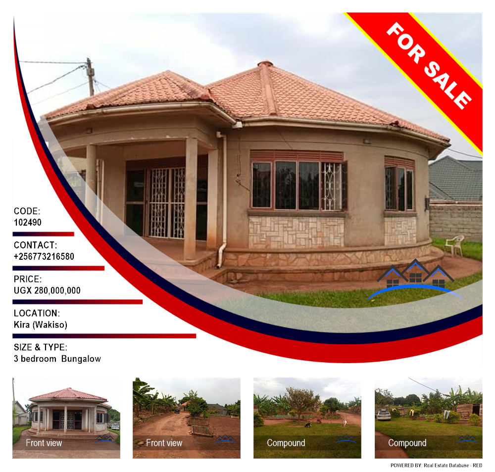 3 bedroom Bungalow  for sale in Kira Wakiso Uganda, code: 102490