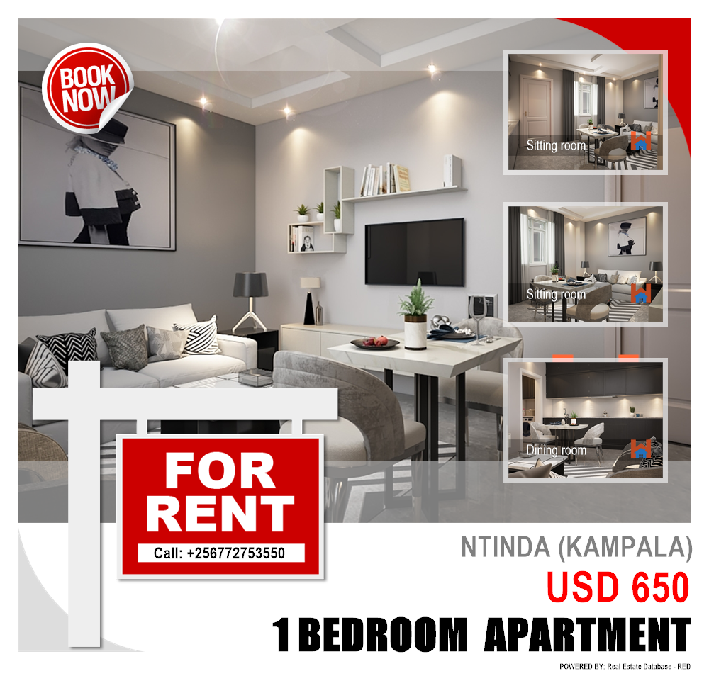 1 bedroom Apartment  for rent in Ntinda Kampala Uganda, code: 102581