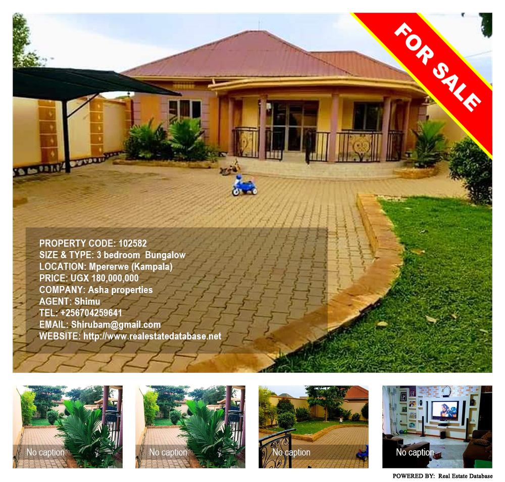 3 bedroom Bungalow  for sale in Mpererwe Kampala Uganda, code: 102582