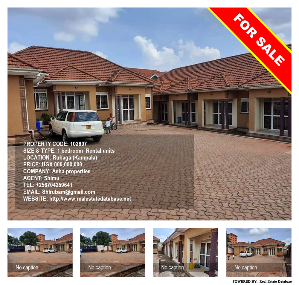 1 bedroom Rental units  for sale in Rubaga Kampala Uganda, code: 102607
