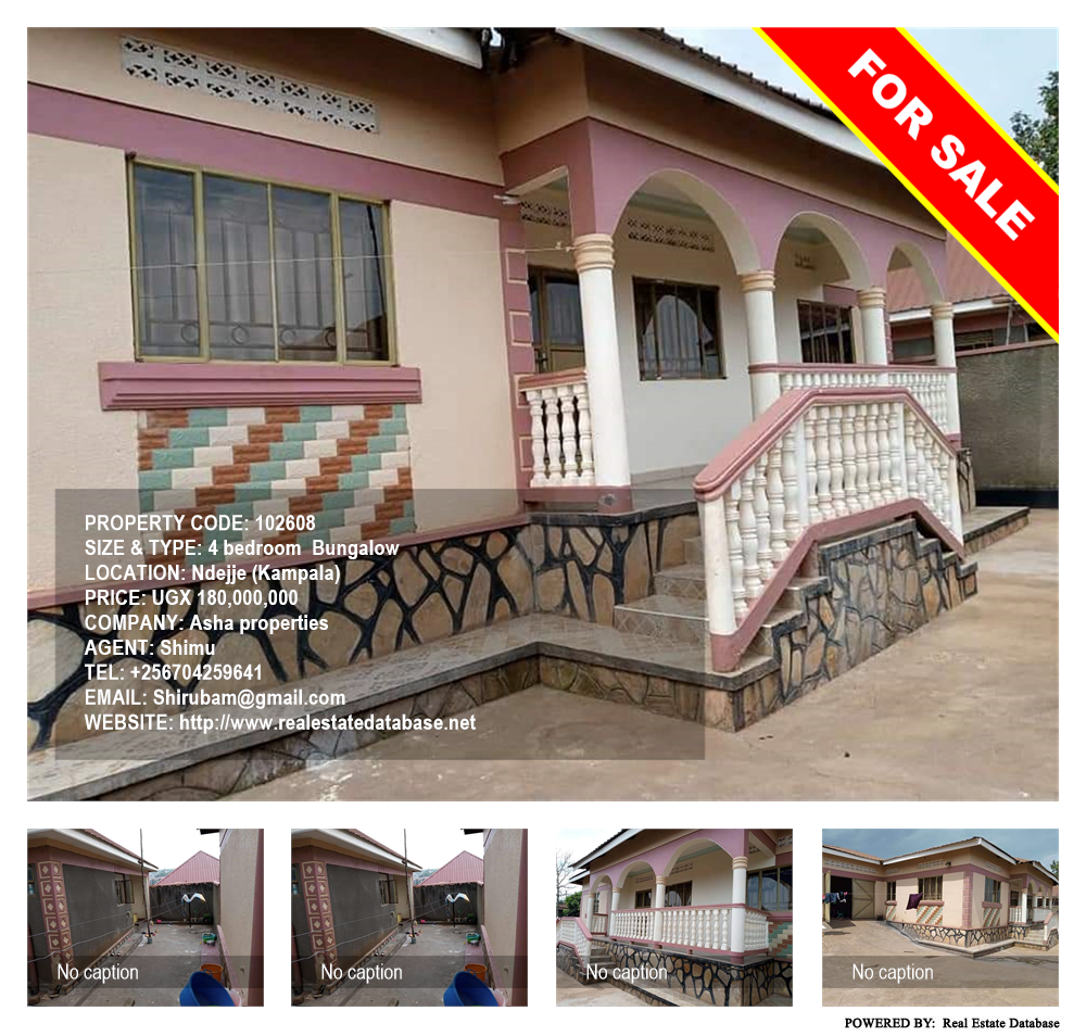 4 bedroom Bungalow  for sale in Ndejje Kampala Uganda, code: 102608