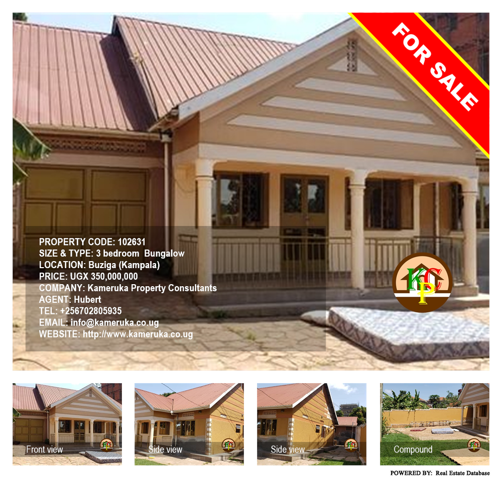 3 bedroom Bungalow  for sale in Buziga Kampala Uganda, code: 102631