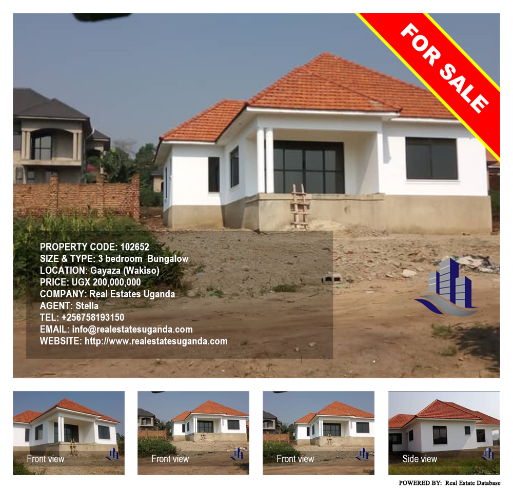 3 bedroom Bungalow  for sale in Gayaza Wakiso Uganda, code: 102652