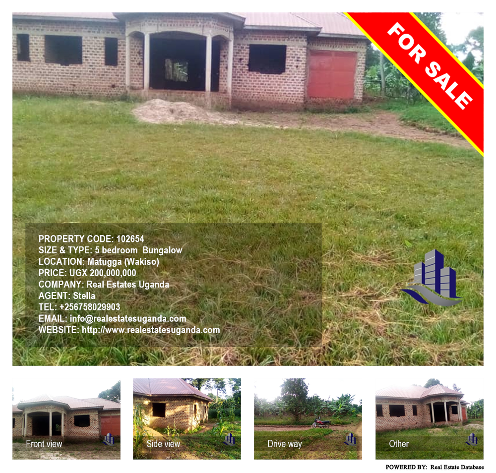 5 bedroom Bungalow  for sale in Matugga Wakiso Uganda, code: 102654
