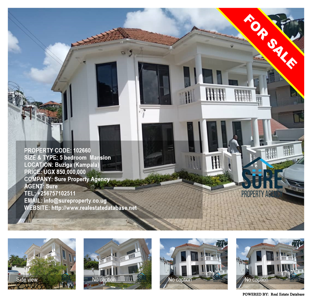 5 bedroom Mansion  for sale in Buziga Kampala Uganda, code: 102660