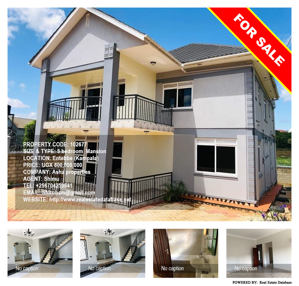 5 bedroom Mansion  for sale in Entebbe Kampala Uganda, code: 102677