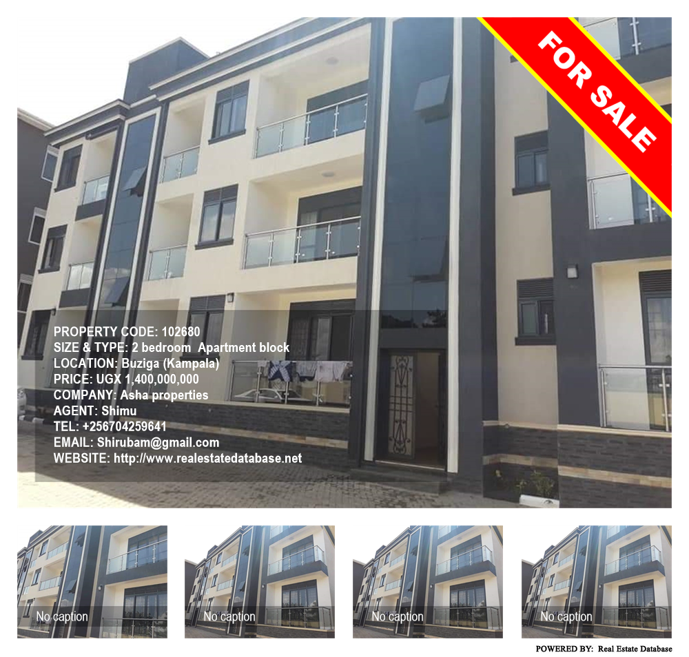 2 bedroom Apartment block  for sale in Buziga Kampala Uganda, code: 102680