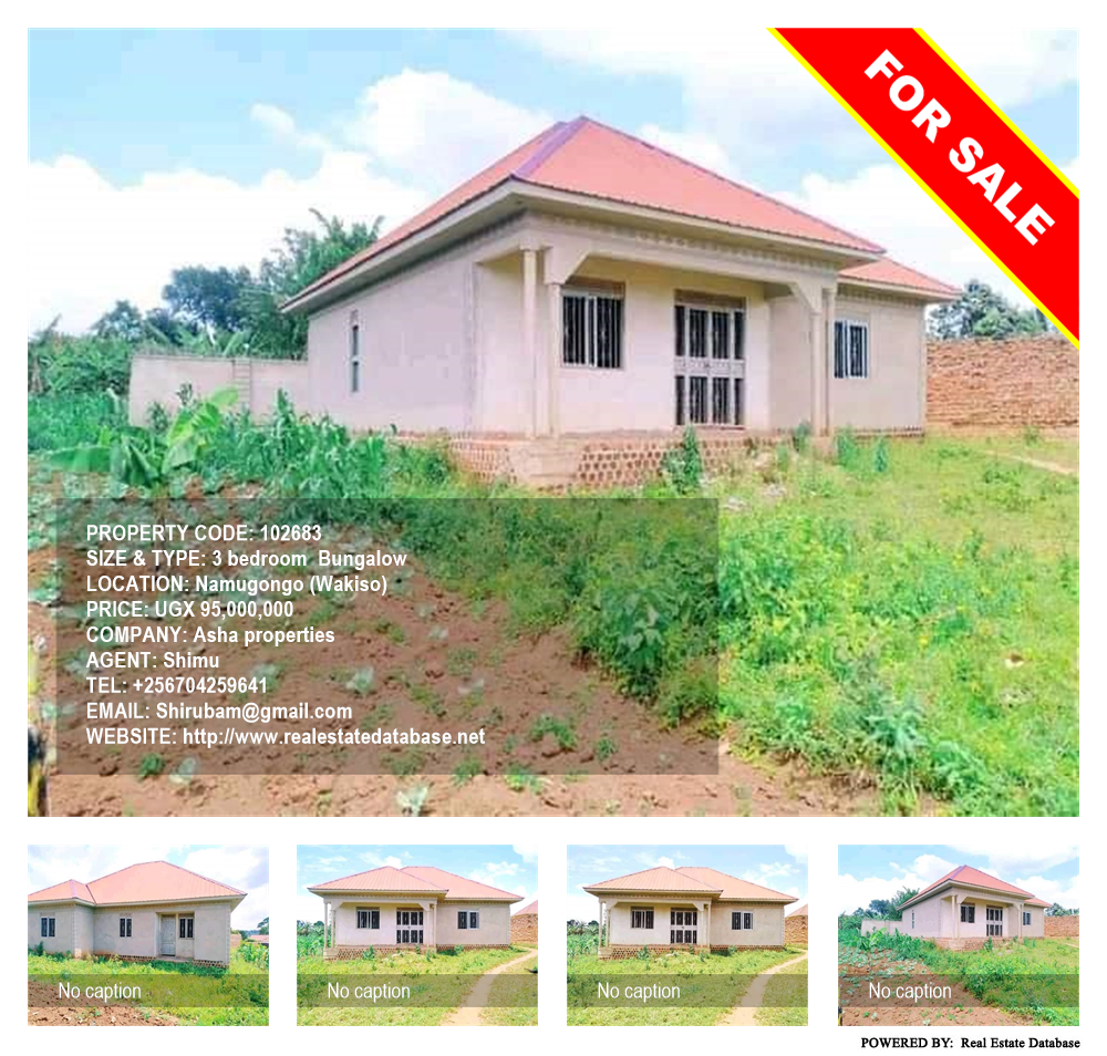 3 bedroom Bungalow  for sale in Namugongo Wakiso Uganda, code: 102683