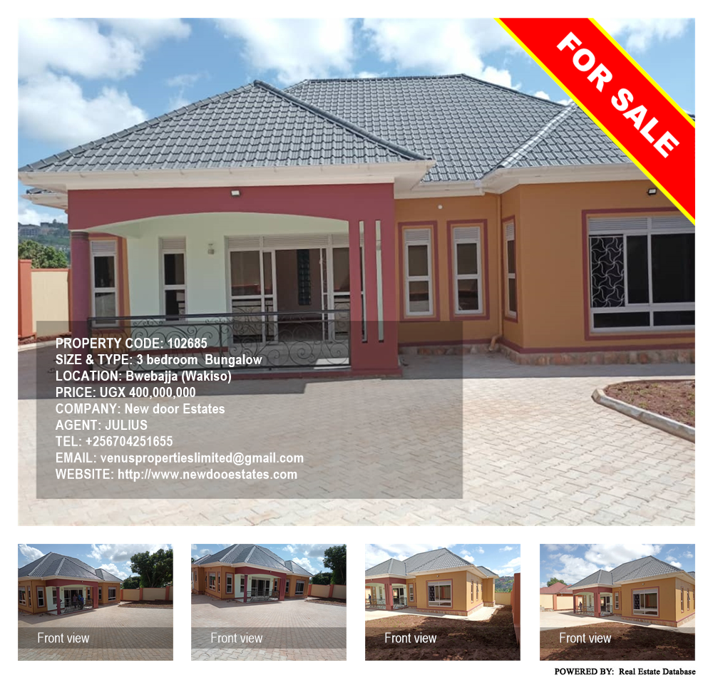 3 bedroom Bungalow  for sale in Bwebajja Wakiso Uganda, code: 102685