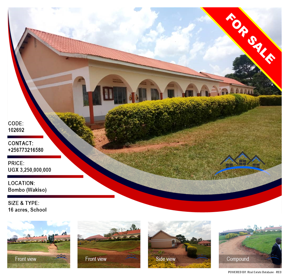 School  for sale in Bombo Wakiso Uganda, code: 102692
