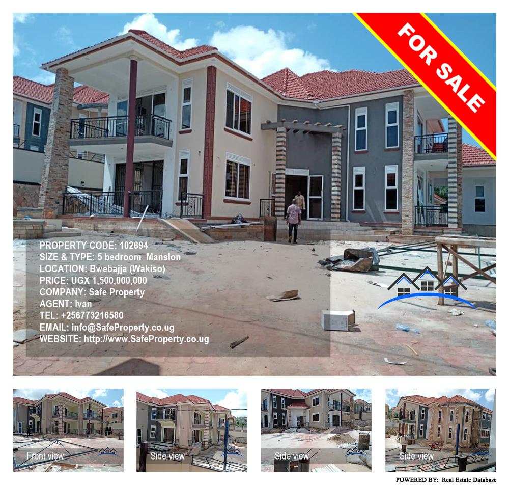 5 bedroom Mansion  for sale in Bwebajja Wakiso Uganda, code: 102694