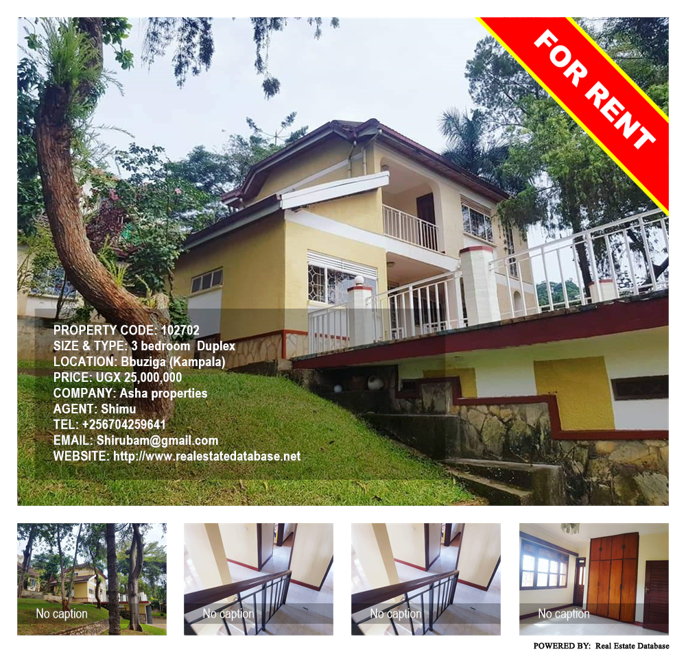 3 bedroom Duplex  for rent in Buziga Kampala Uganda, code: 102702