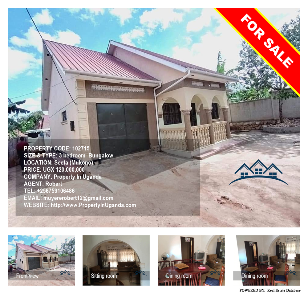 3 bedroom Bungalow  for sale in Seeta Mukono Uganda, code: 102715