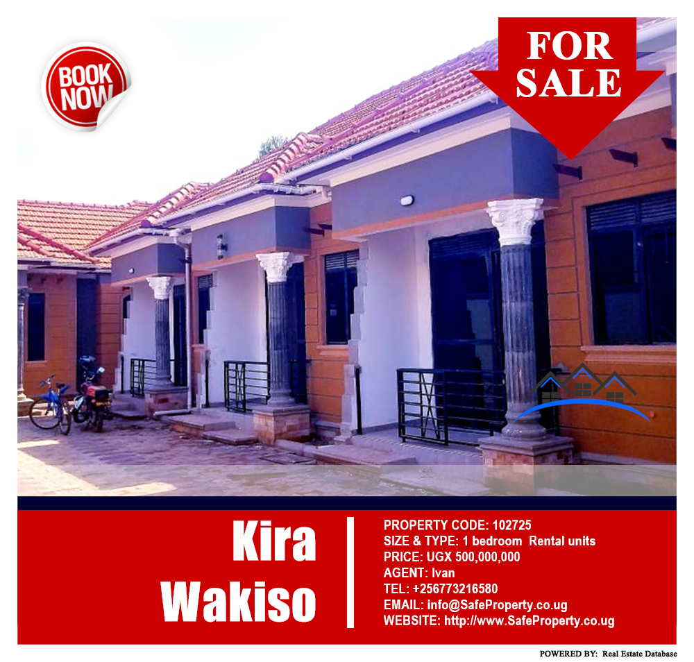 1 bedroom Rental units  for sale in Kira Wakiso Uganda, code: 102725