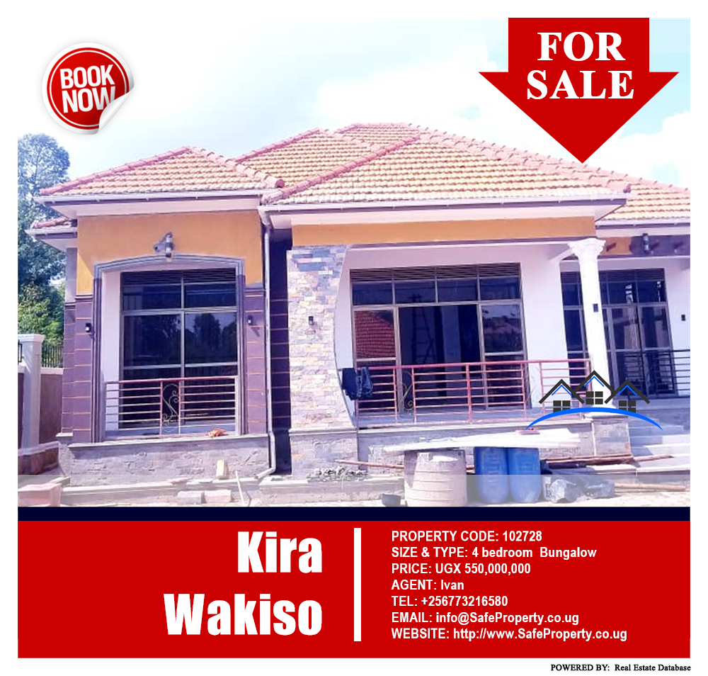 4 bedroom Bungalow  for sale in Kira Wakiso Uganda, code: 102728