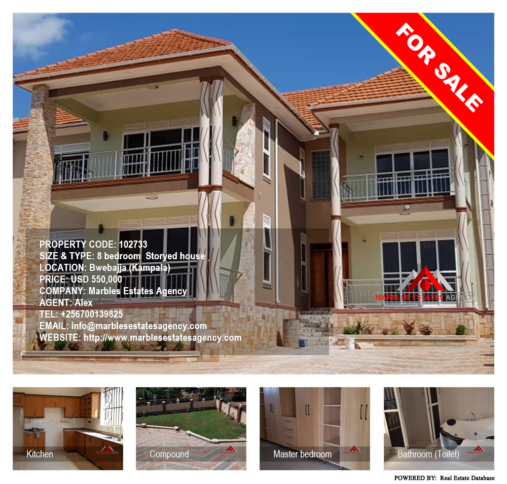 8 bedroom Storeyed house  for sale in Bwebajja Kampala Uganda, code: 102733