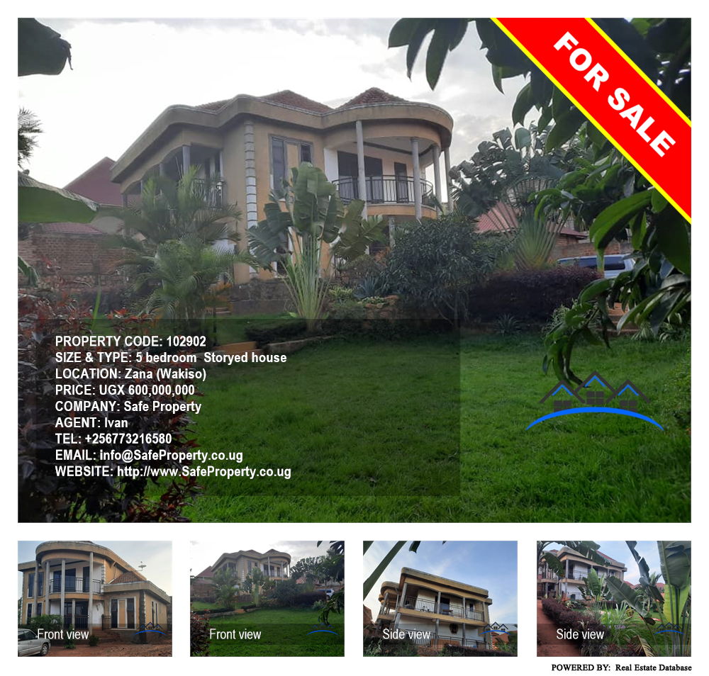 5 bedroom Storeyed house  for sale in Zana Wakiso Uganda, code: 102902