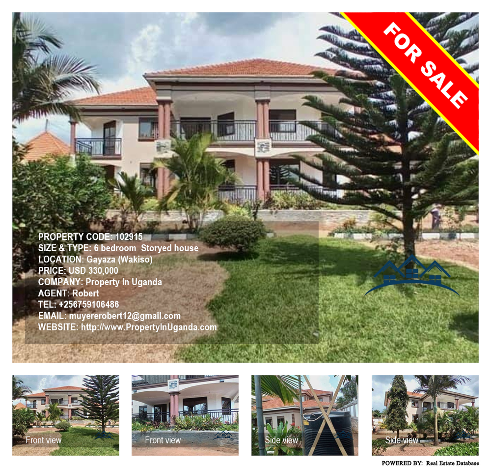 6 bedroom Storeyed house  for sale in Gayaza Wakiso Uganda, code: 102915