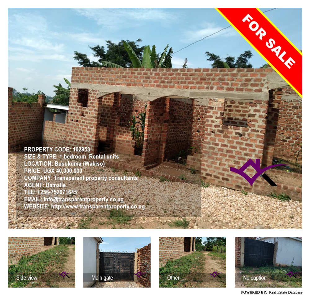 1 bedroom Rental units  for sale in Busukuma Wakiso Uganda, code: 102953