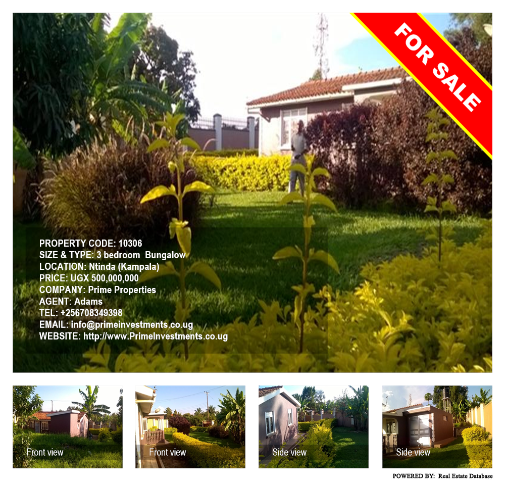 3 bedroom Bungalow  for sale in Ntinda Kampala Uganda, code: 10306