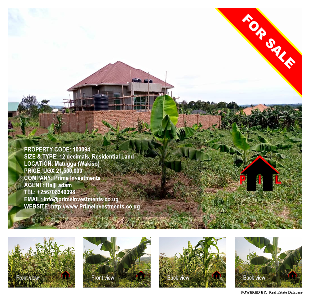Residential Land  for sale in Matugga Wakiso Uganda, code: 103094