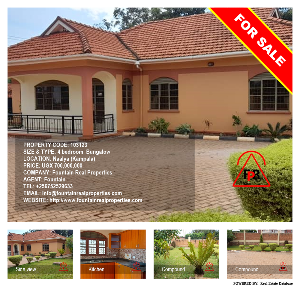 4 bedroom Bungalow  for sale in Naalya Kampala Uganda, code: 103123