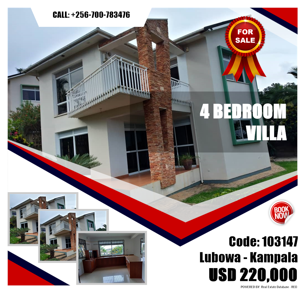 4 bedroom Villa  for sale in Lubowa Kampala Uganda, code: 103147