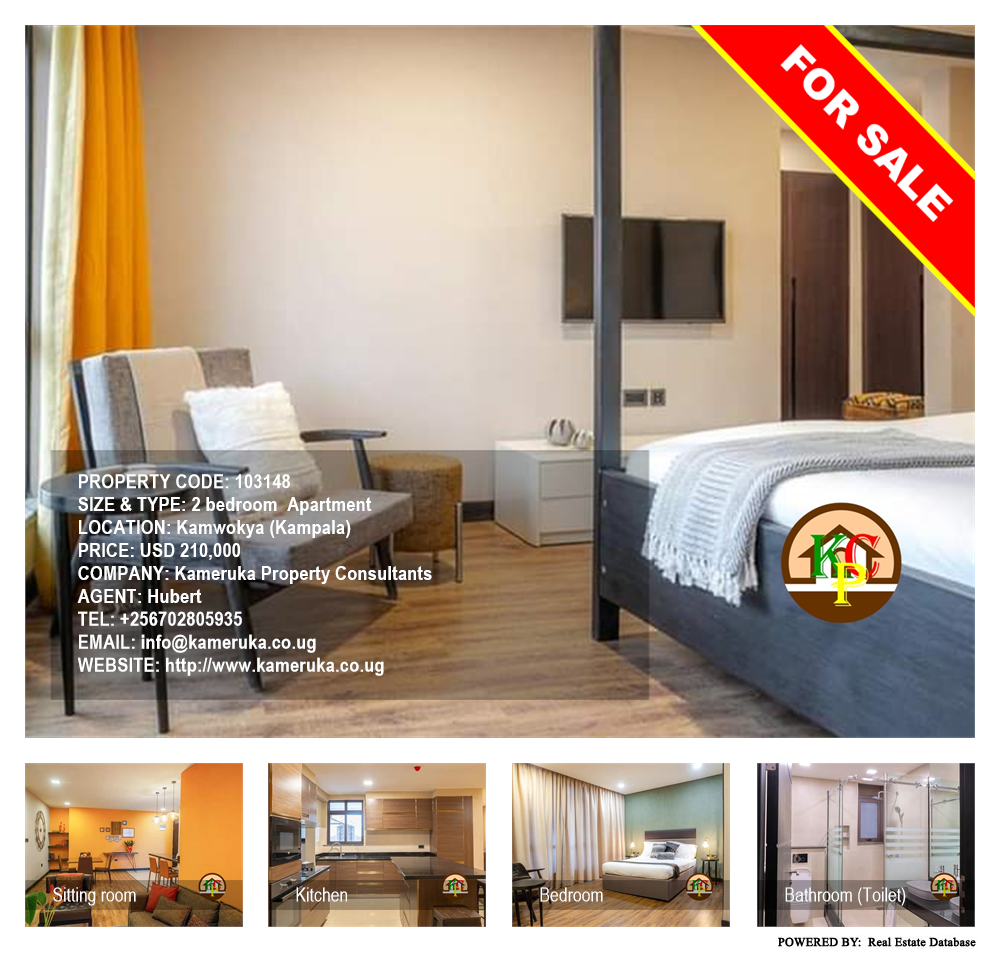 2 bedroom Apartment  for sale in Kamwokya Kampala Uganda, code: 103148